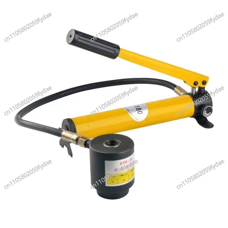 SYK-8A Abreagujeros de Acero Inoxidable 22-60mm, Kit de Punzonadora Hidráulica con 6 Matrices, Herramienta de Reparación para Abrir Agujeros en Chapa de Acero