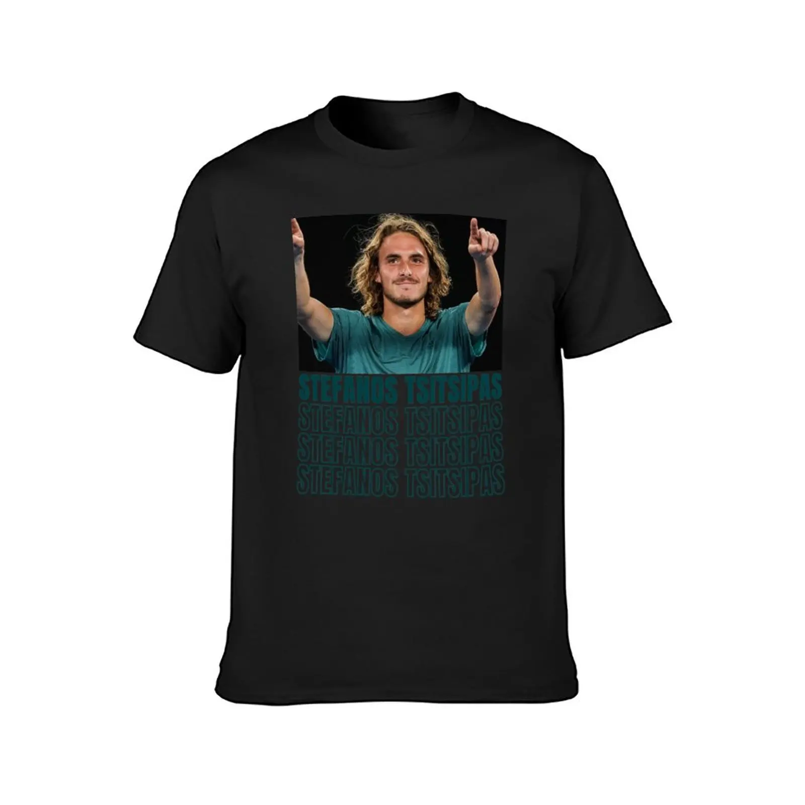 Stefanos Tsitsipas (5) T-Shirt sports fans heavyweights plus size tops kawaii clothes mens big and tall t shirts