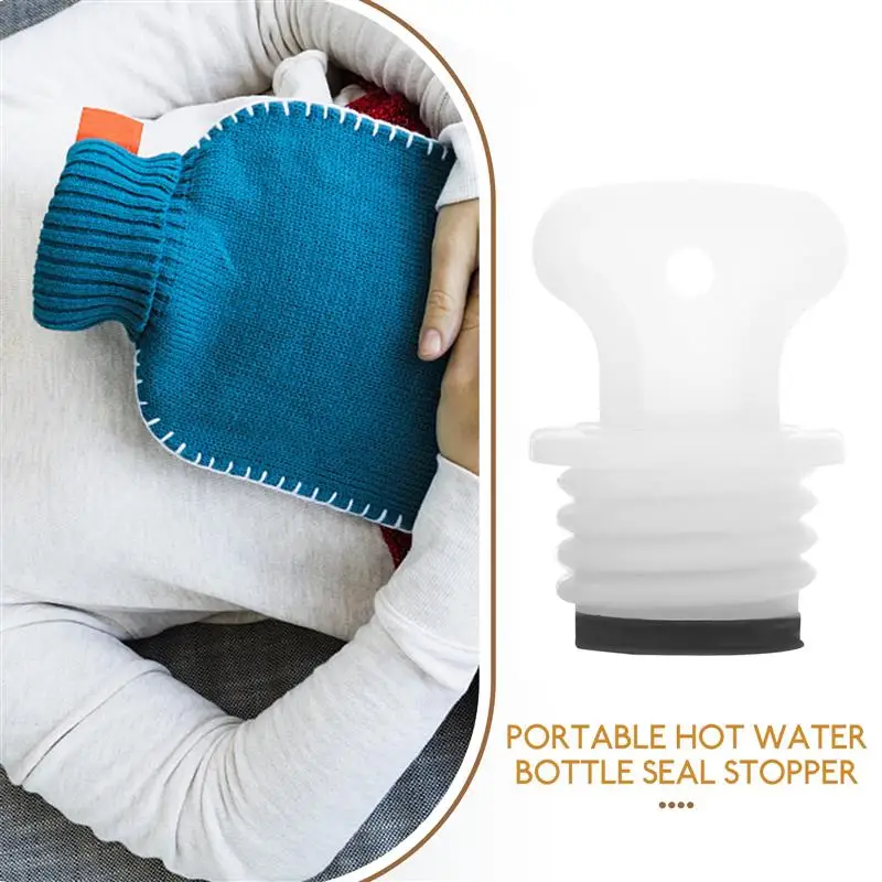 2pcs Hot Water Bags Stopper Small Plug Portable Hot Water Bottle Seal Stopper for Hot Water Sack Water Injection Bag Stoppers