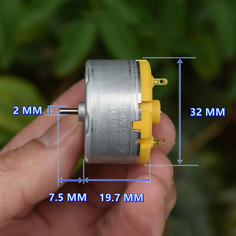 S.M.C RC500-KN/13500 Micro 500 Motor DC 6V-12V 5400RPM Mini 32mm Diameter Round Motor DIY Home Sweeper Robot Fragrance Machine