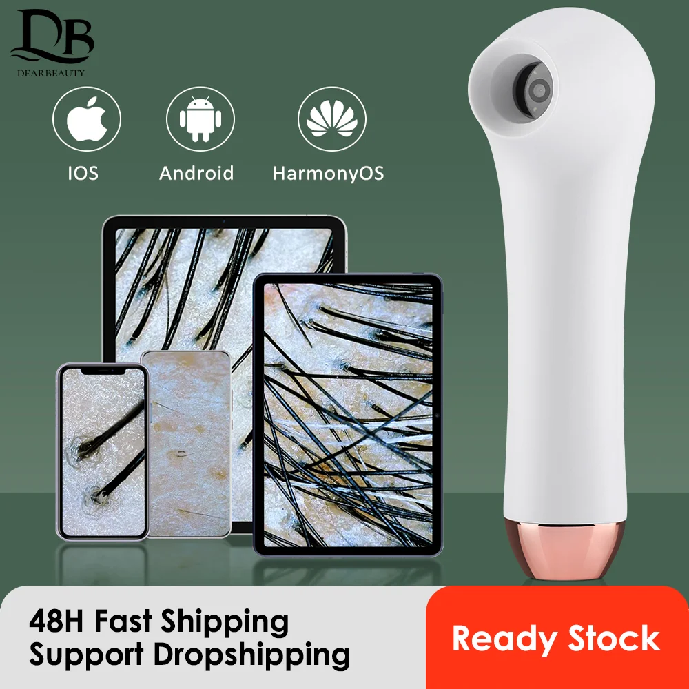 متعددة الوظائف فروة الرأس الجلد بصيلات الشعر الكاشف HD البصرية الجلد محلل آلة المكبر منظار الجلد اتصال الهاتف اللوحي #1