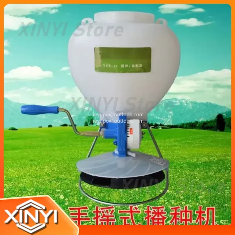 for Easy Planting Seeder Rapeseed Grass Seed Sprinkling Snail Medicine Fertilizer Seed Hand Crank Back Small Seeder