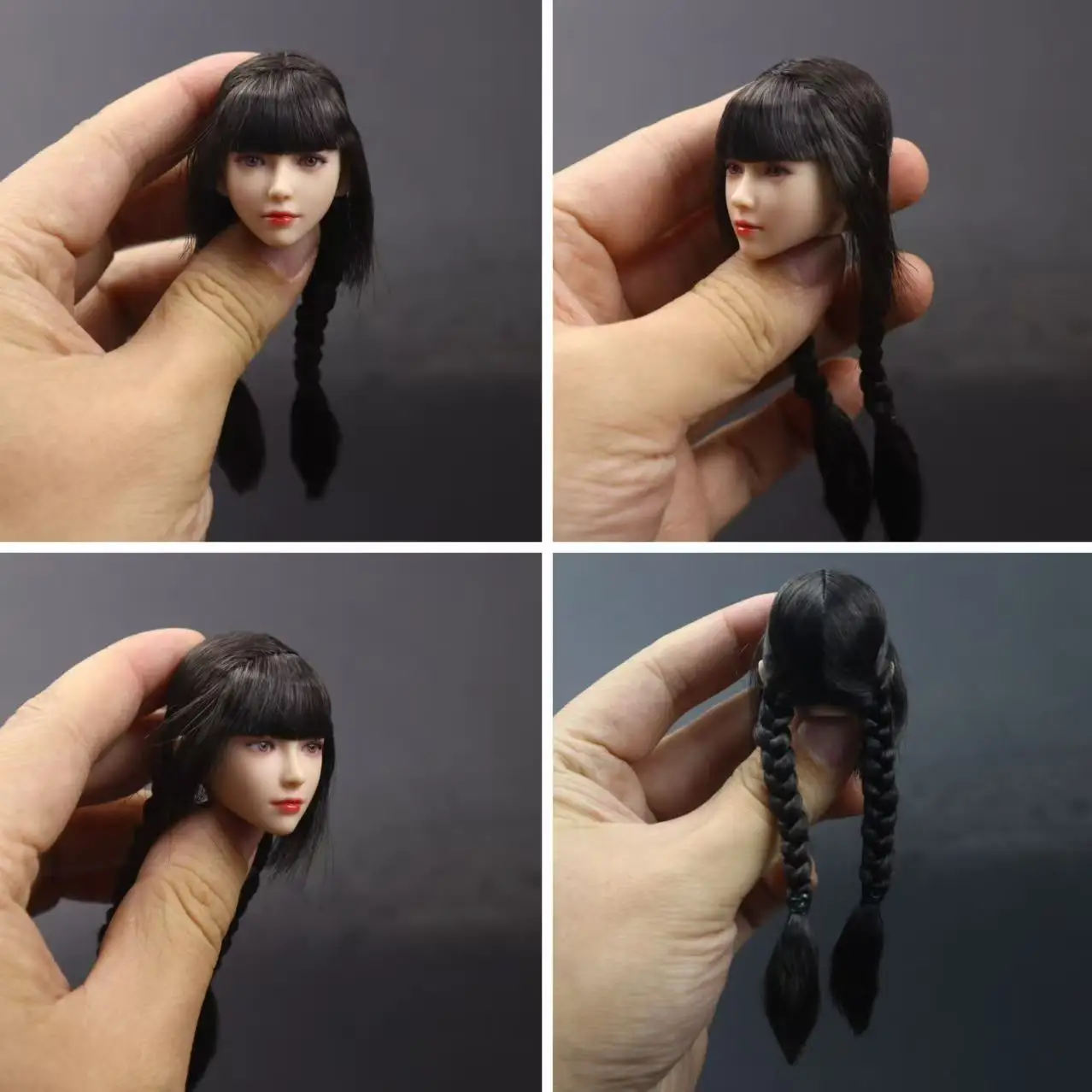 

Hot Selling 1/6 Doll Wig Long Hair with Magnets Brown Black Red for I8 Toy Head Sculpt Figure Model Toy