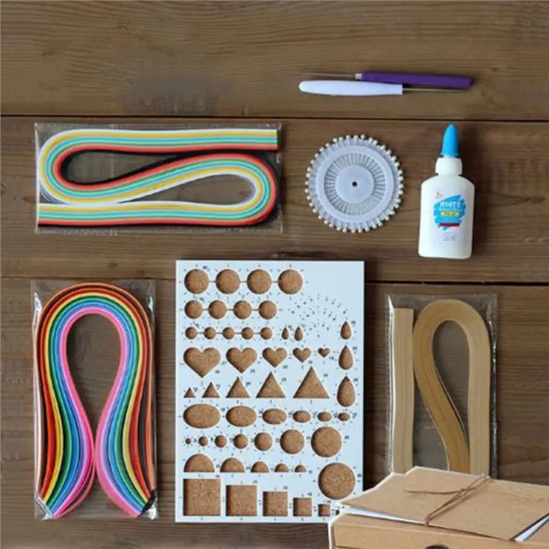 Juego de herramientas para quilling de papel AB51, kit de quilling para manualidades DIY, para principiantes en quilling y amantes del arte en papel.