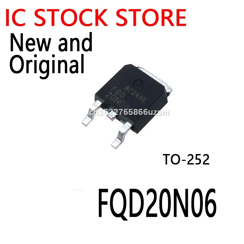 10PCS New and Original TO-252 20N06 20A 60V TO252 FQD20N06LE FQD20N06TM FQD20N06