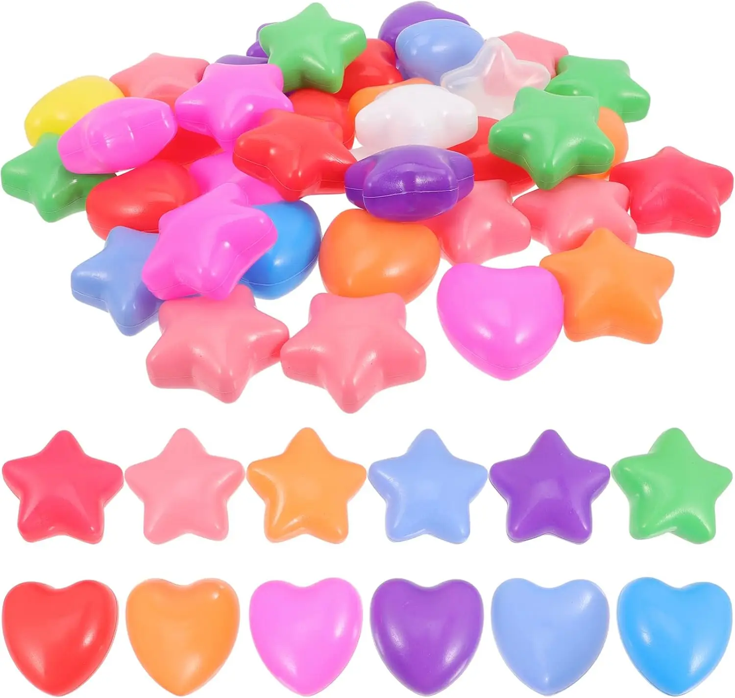 Playhouse 100 pçs bola pit bolas estrela coração à prova de esmagamento oceano bola tenda jogar bolas de plástico kiddie bolas cercadinho festa decoração