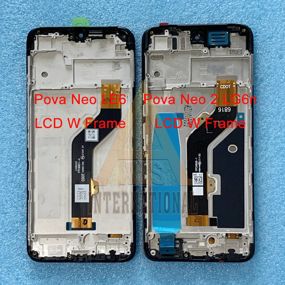 

For Infinix Tecno Pova Neo LE6 LE6h LCD Neo 2 LG6n LCD Display Screen Frame Touch Panel For Tecno Pova Neo 3 LCD LH6n Display