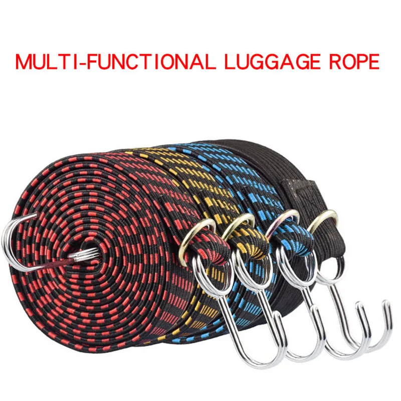 Bicycle Accessories Elastics Rubber Luggage Rope Cord Hooks Bikes Rope Tie Motorcycle Luggage Roof Rack Strap Fixed Band Hook