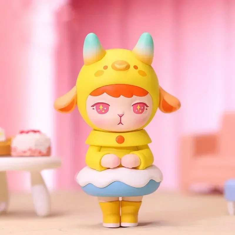 Pop mart coelho série do zodíaco chinês caixa cega brinquedos kawaii anime figura de ação caixa caja surpresa caixa mistério bonecas presente das meninas