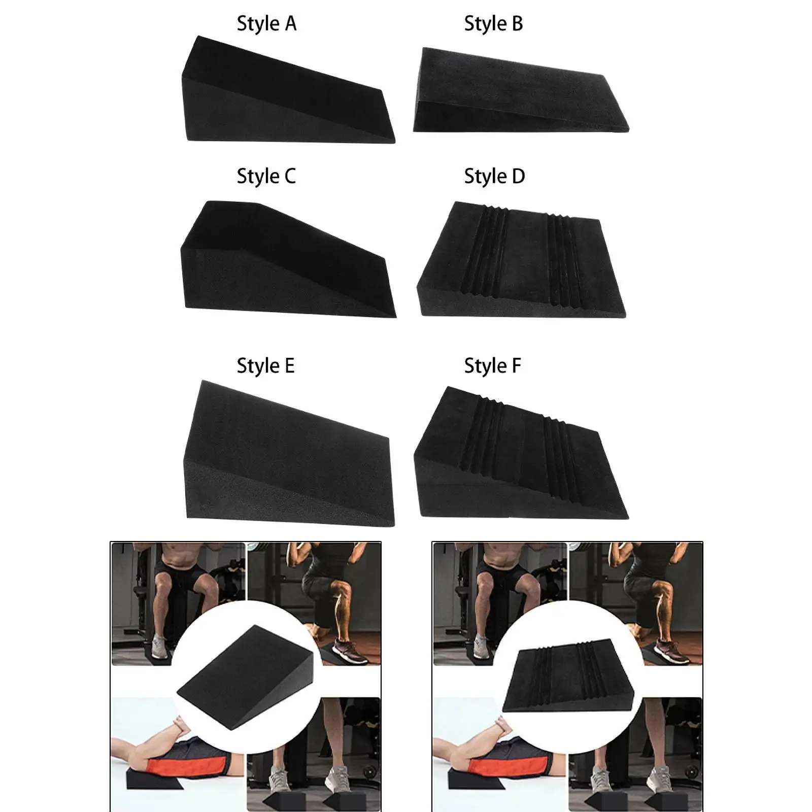 

Yoga Foam Wedge Nonslip Calf Stretch Slant Board for Home Gym Pushup Workout