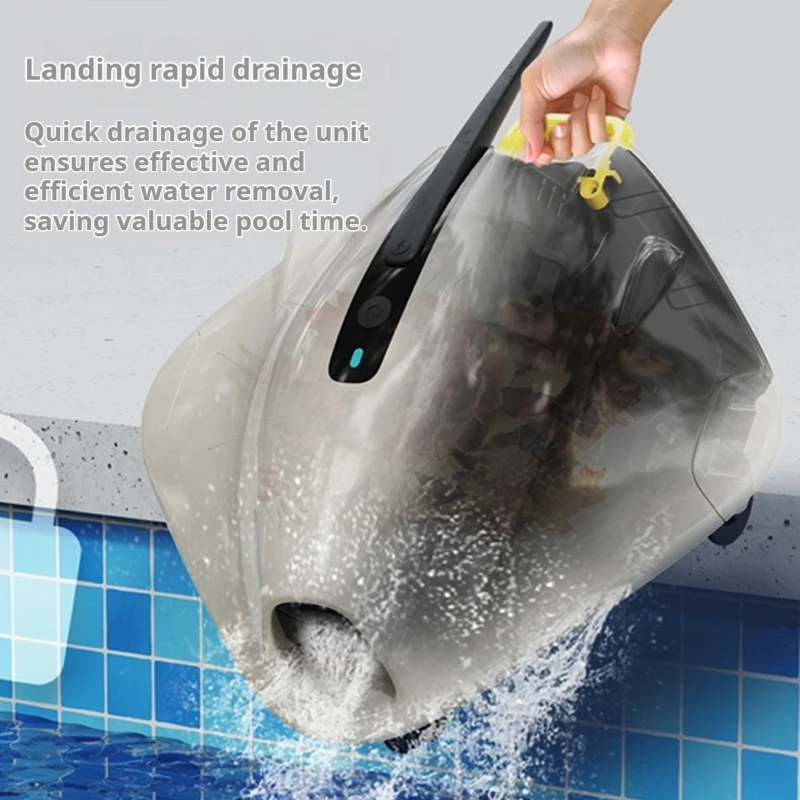 Всасывающая машина для бассейна Lydsto, полностью автоматический робот для уборки подводного очистителя домашнего бассейна Всасывающая машина для бассейна Lydsto, полностью автоматический робот для уборки подводного очистителя домашнего бассейна