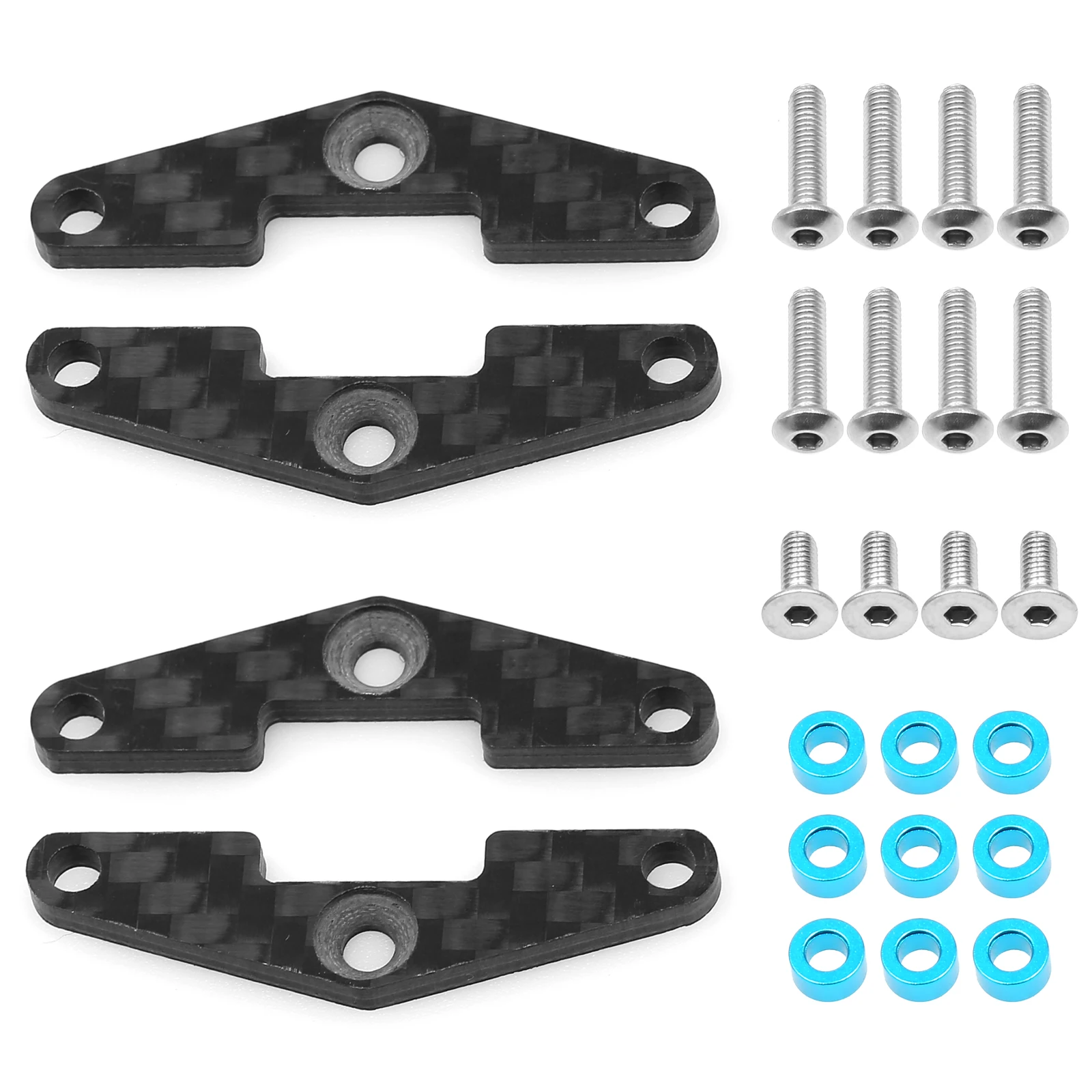 Suporte de Barra de Direção TAMIYA TT02S TT02B para Carro RC Tamiya TT-02 Tipo-S Série TT02B