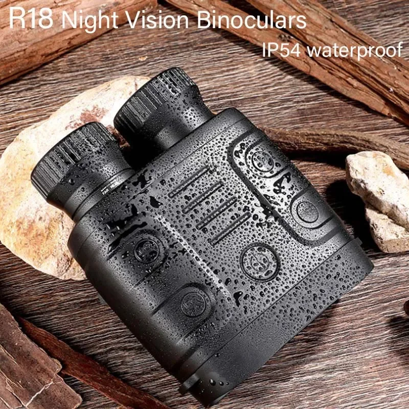 

R18 1080P HD Binocular Infrared Night Visions Telescope Photo Video Taking 5X Digital Zoom for Hunting Camping Surveillance