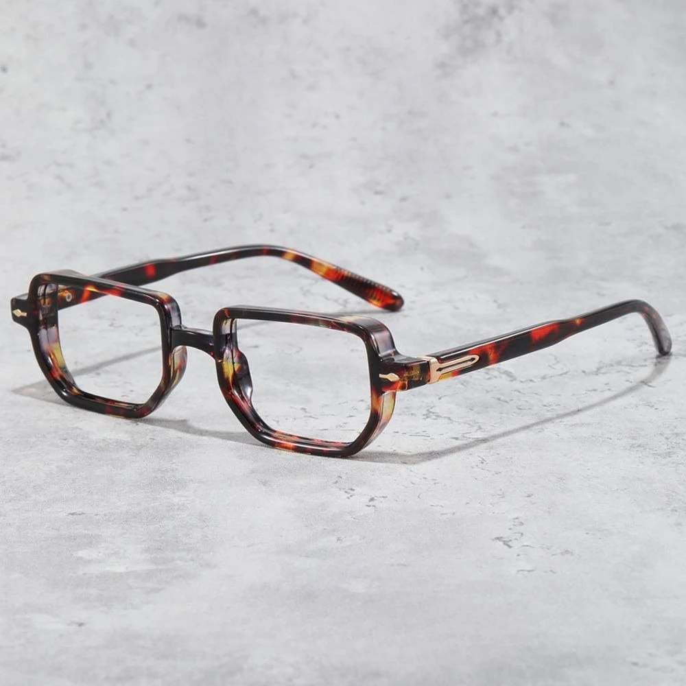 ENTITY Retro Square Eyeglasses Frame Unisex Vintage Tortoiseshell Optical Glasses Fashion Prescription Eyewear Hyperopia Reading