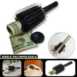 Hair Brush Comb Diversion Stash Safe Hidden Compartment Functions as an Authentic Brush Perfect for Travel Or At Home