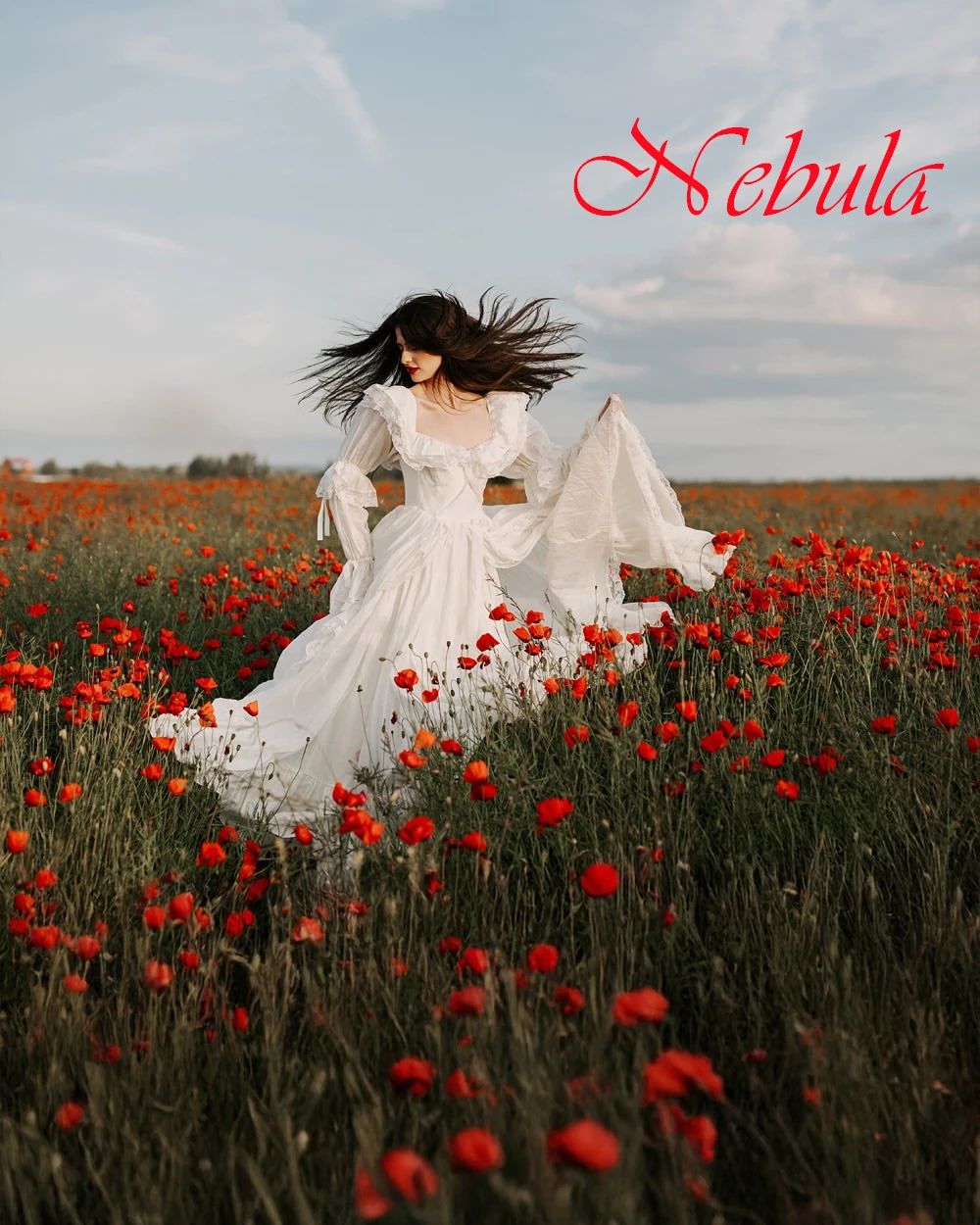 Customized Exquisite White Jersey Wedding Dress High Quality Square Collar Bridal Party Long Sleeves Chapel Train Bridal Gowns