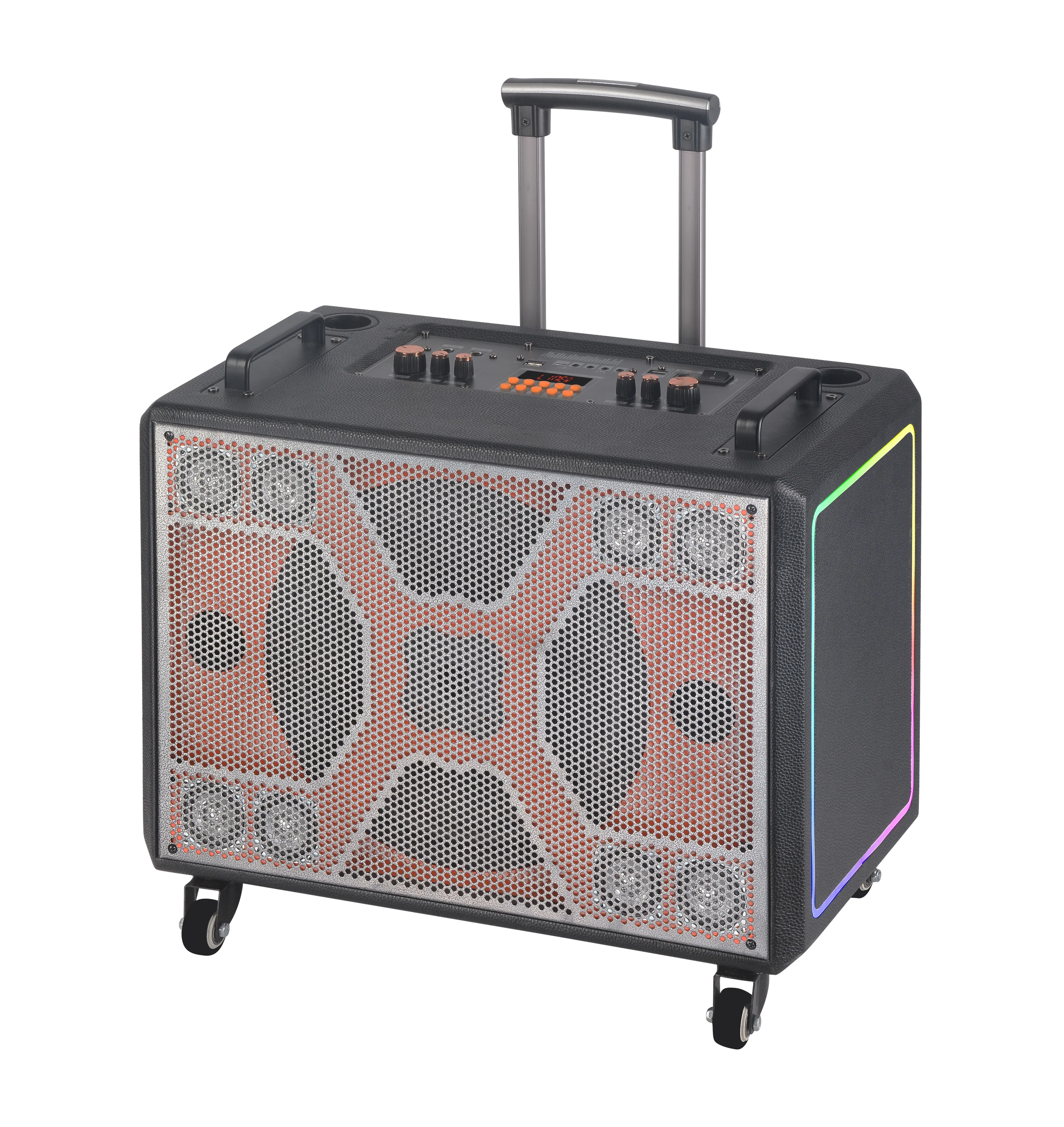 

BB-5012 12-Inch Portable Wireless DJ Speaker Box 30W Horn Charging Microphone Big Party Outdoor Trolley With Home Use Computer