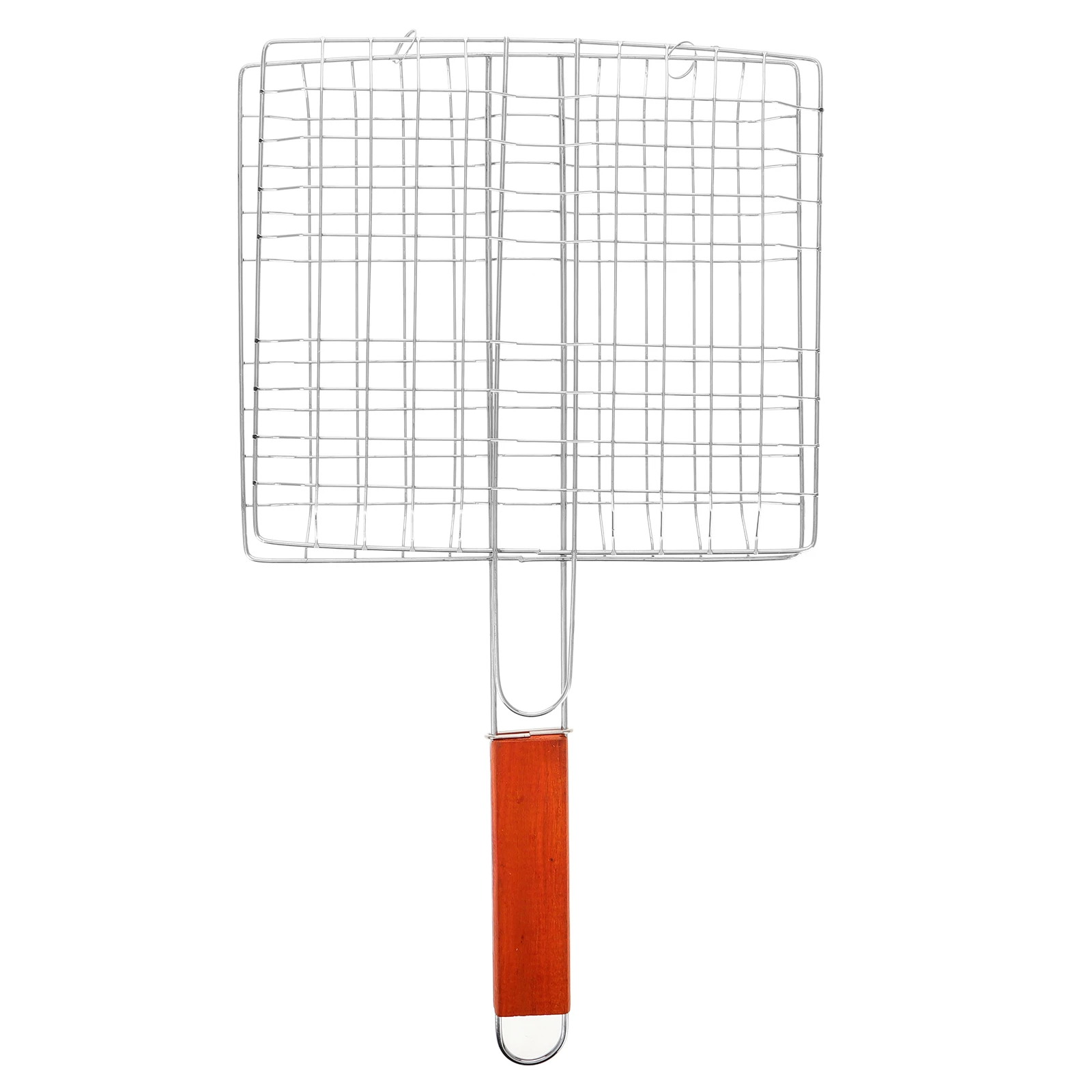 

Portable Grill Tool Folding Barbecue Net Clamp Strong Durable Heat Resistant Bbq Rack Camping Party Use Grilling Net Barbecue