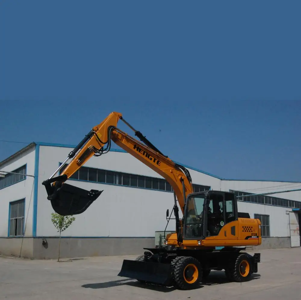 HT155W Shangdong Hengte Brand 15 Ton Wheel Excavator For Sale