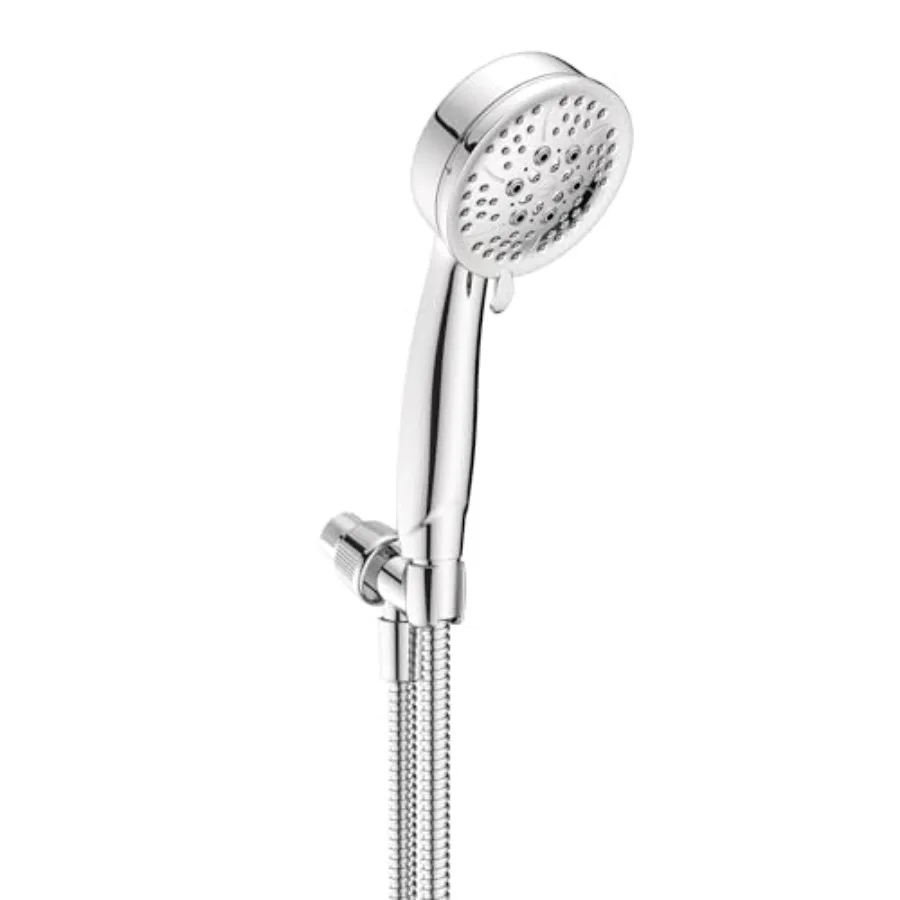 

Ручной душ Caldwell 4,25 дюйма с 5 функциями, кронштейном и шлангом, хромированный