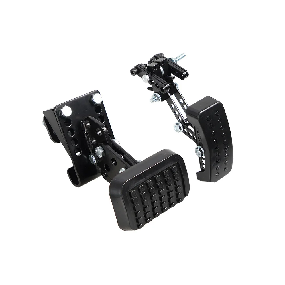 

Удлинитель педалей для невысоких водителей. Устройство для педалей тормоза и акселератора с регулируемым углом наклона и длиной.