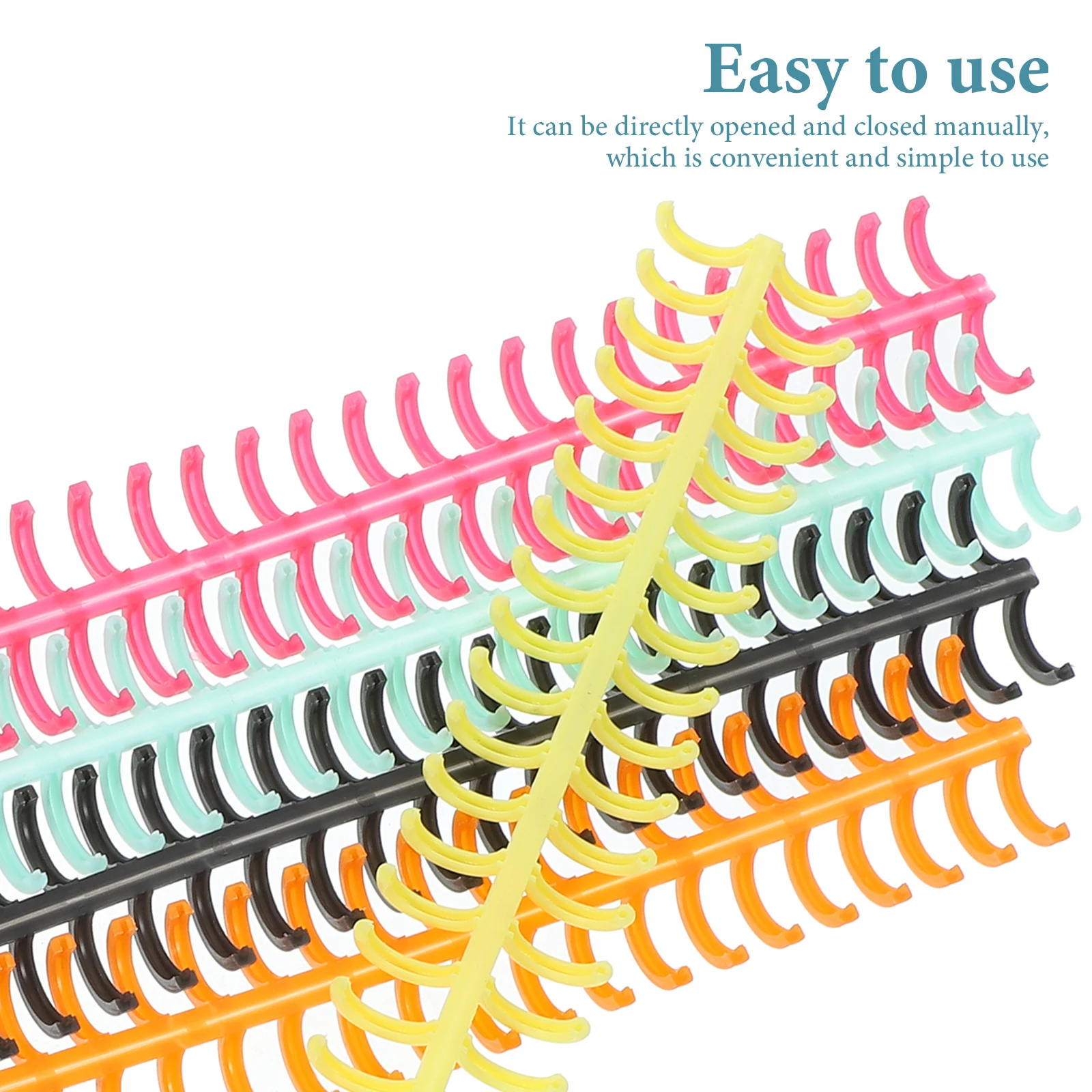 

11 Pcs Spiral Notebook Coils Plastic Loose Leaf Binding Coils Student Customizable Pages Flexible Manual Open Close