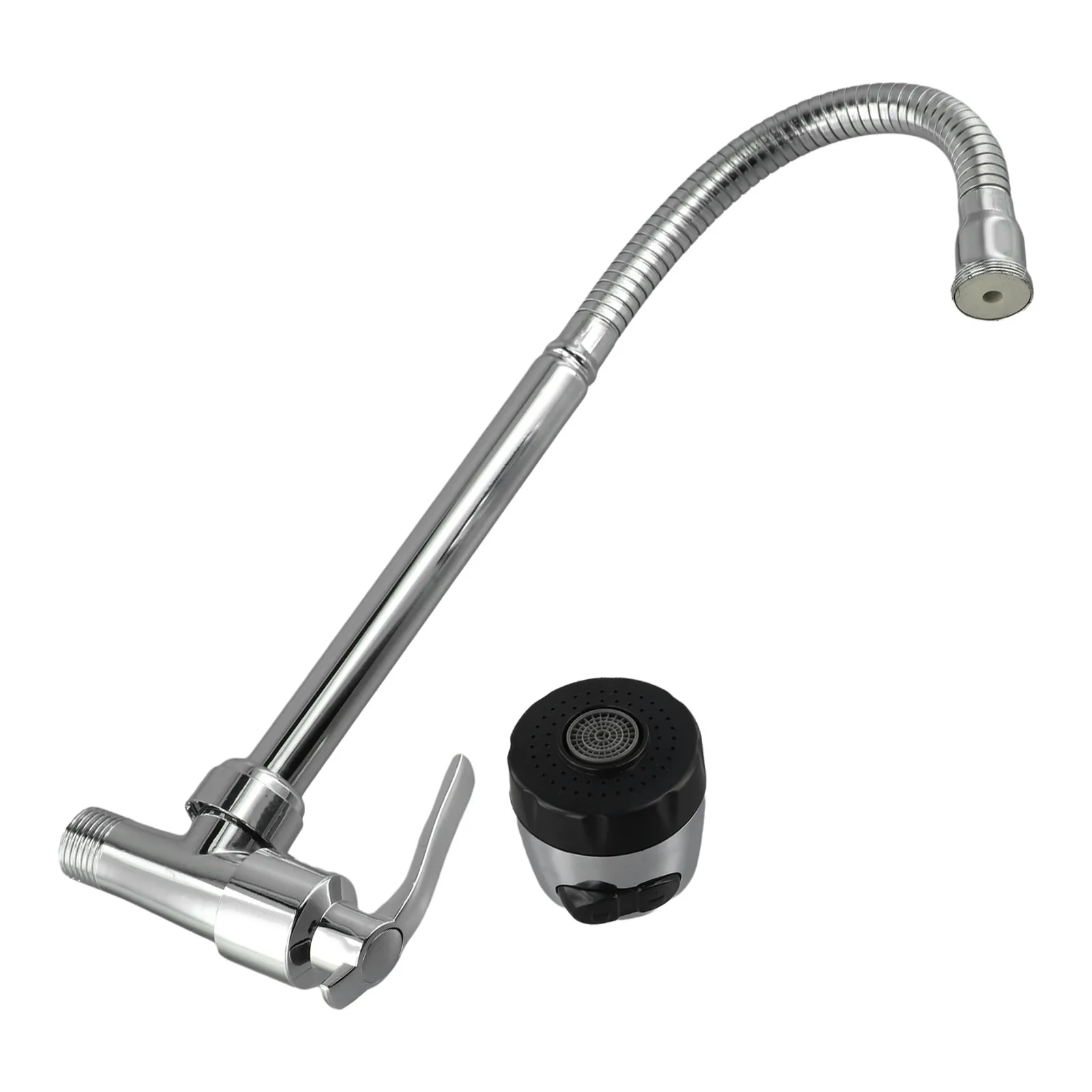 Torneira da cozinha montada na parede torneira da pia único frio flexível mop piscina única torneira fria torneiras de plástico bubbler banthroom peças