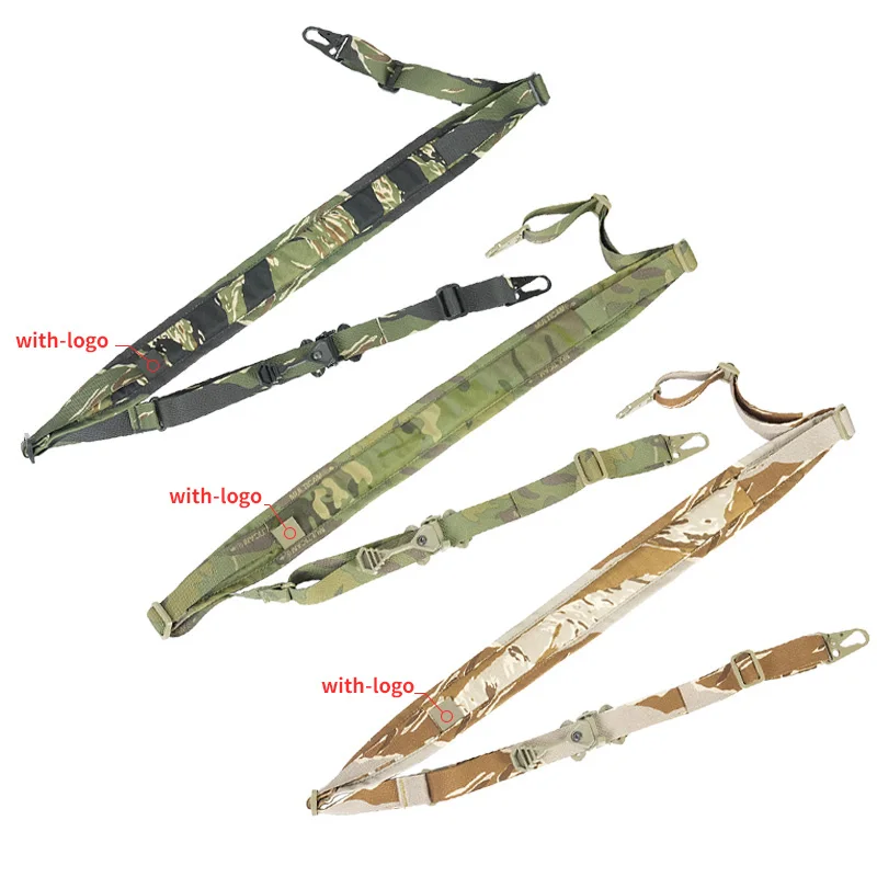 Airsoft Taktischer QD Schnellverschluss-Trageriemen 2-Punkt Verstellbarer Gewehrriemen Nylon Outdoor Jagd M4 AK Trageriemen Zubehör – Detail 2
