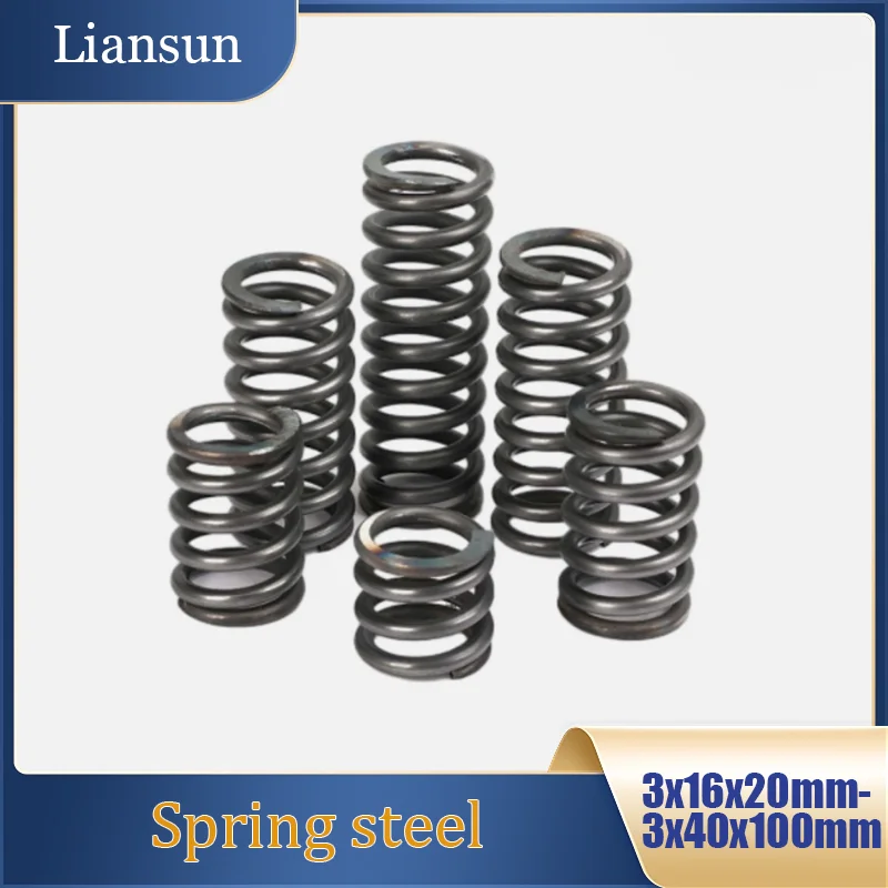 

Black Helical Spring Wire Diameter 3/Outer Diameter 16-40 Y-Type Compression Spring High-Resilience Round Wire Return Spring
