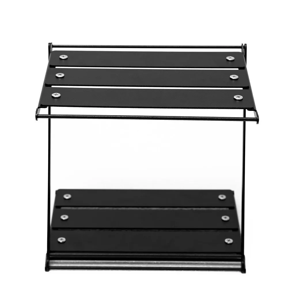 Metal Foldable Portable Folding Outdoor Camping Tabletop Storage Rack Multi-Layer Camping Shelf Easy Install