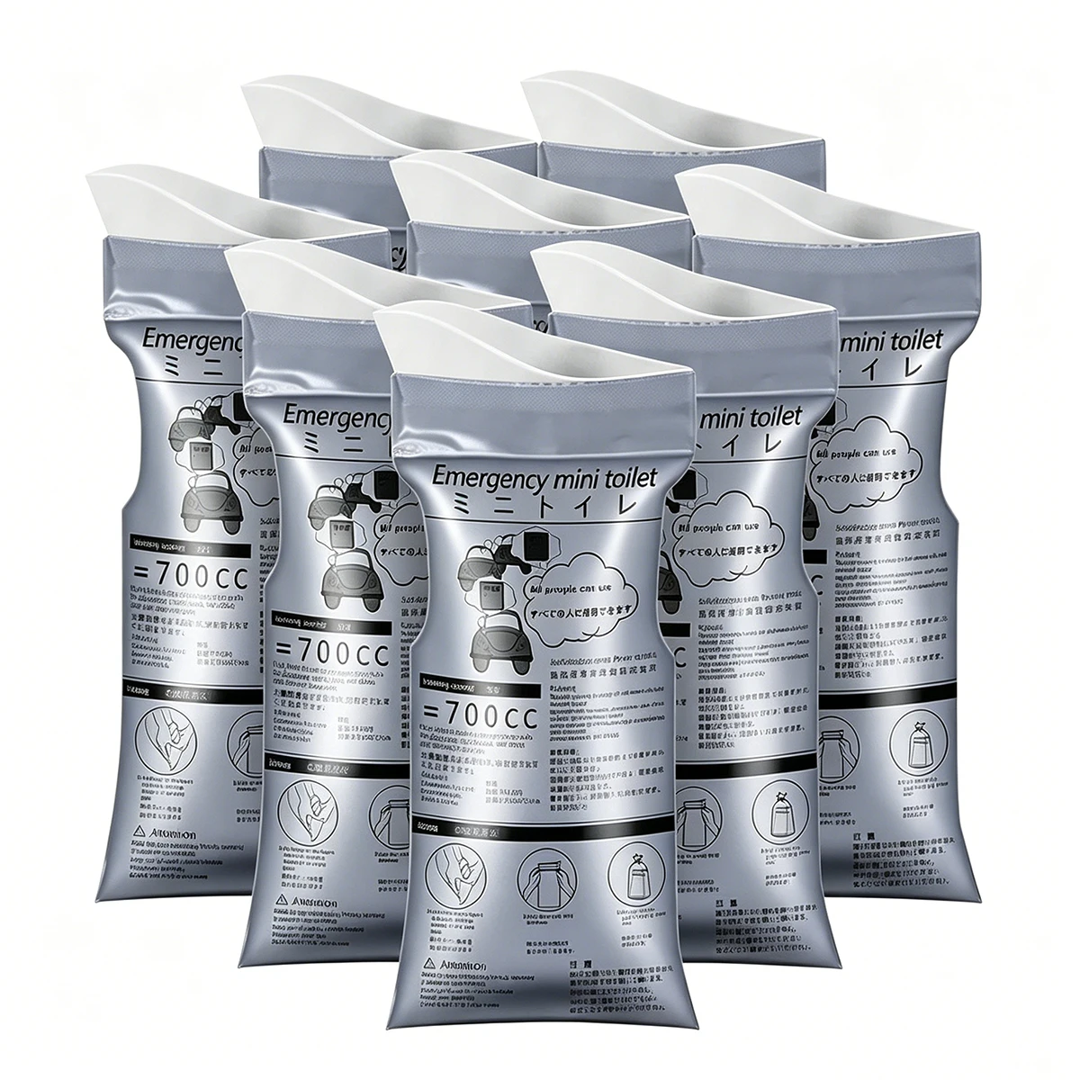 Disposable Urine Bags 10 Pack Car Emergency Urine Bags Camping Pee Bags for Men Women, Urinals Vomit Bags for Travel Traffic Jam