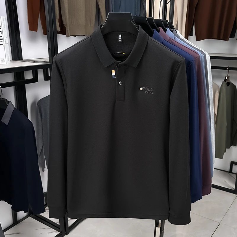 

Модная брендовая мужская рубашка поло с высоким воротником, новая футболка, повседневный простой и удобный топ
