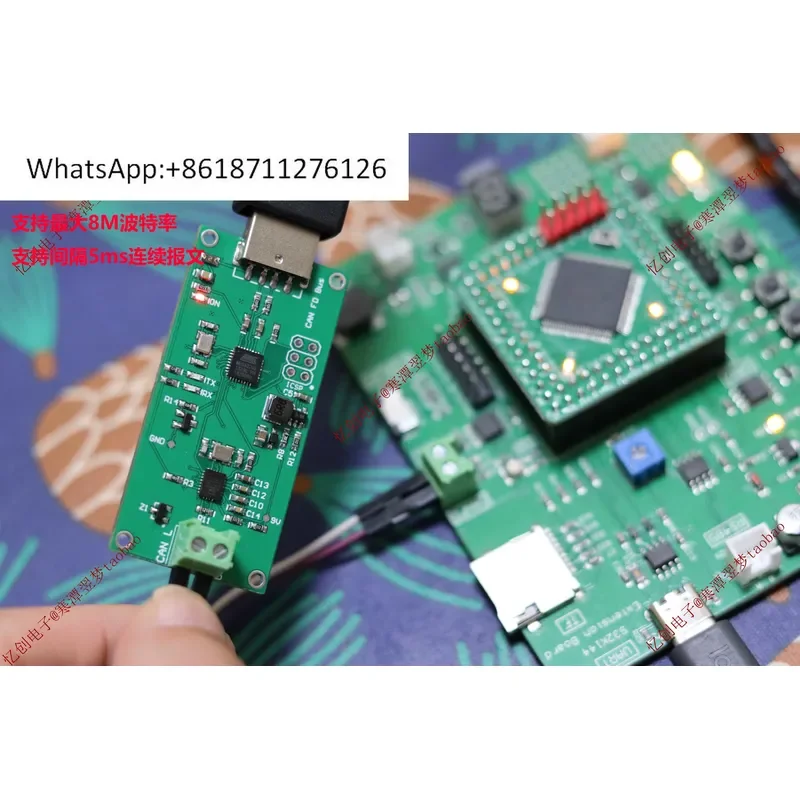 1pcs CANFD Bus Analyzer Debugger CANFD Card Automotive CANFD Bus Development Board for Vehicle Diagnostics and Protocol