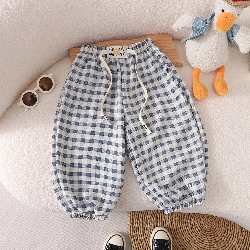 Baby Summer Mosquito Proof Pants, Thin Loose Casual Trousers for Boys Girls, Kids Outdoor Wear Children Leisure Pants