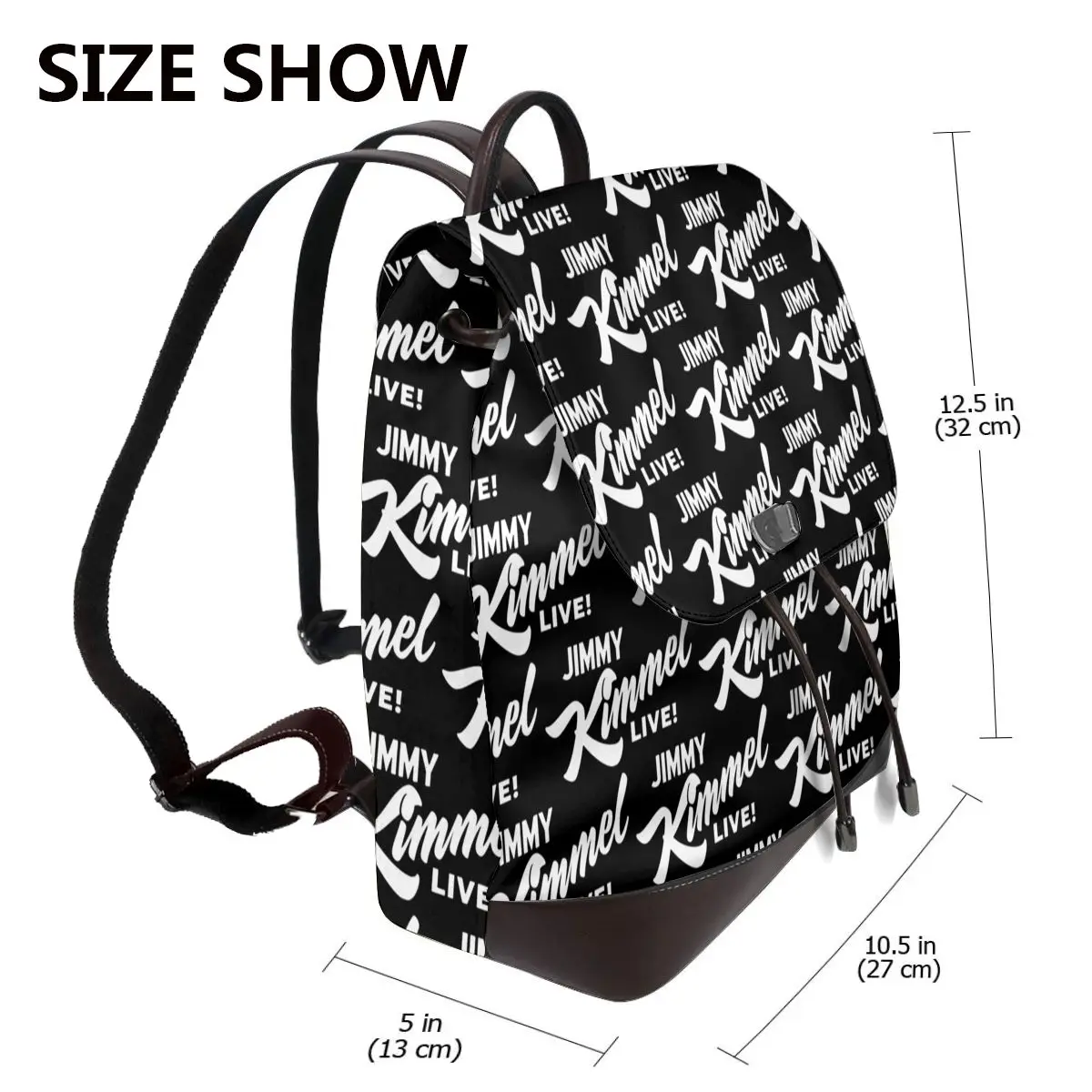 Jimmy Kimmel Live Bookbag School Student Bags Hiking Travel Daypack for Women Fashion Derma Backpack