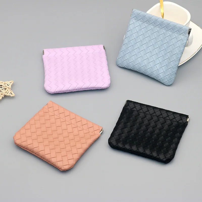 

Coin Purse Bluetooth Earphone Data Cable Lipstick Organizer Pouch Minimalist Compact Exquisite Auto Closing Snap Pouch
