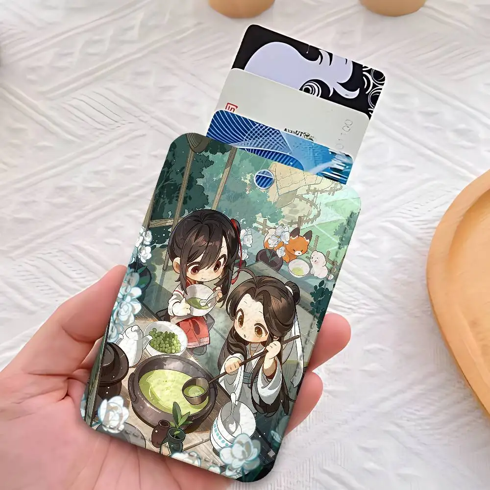 H-Heaven Officials Blessings カスタム アクセス カード ケース レザー カード ホルダー 交通カード ケース ギフト