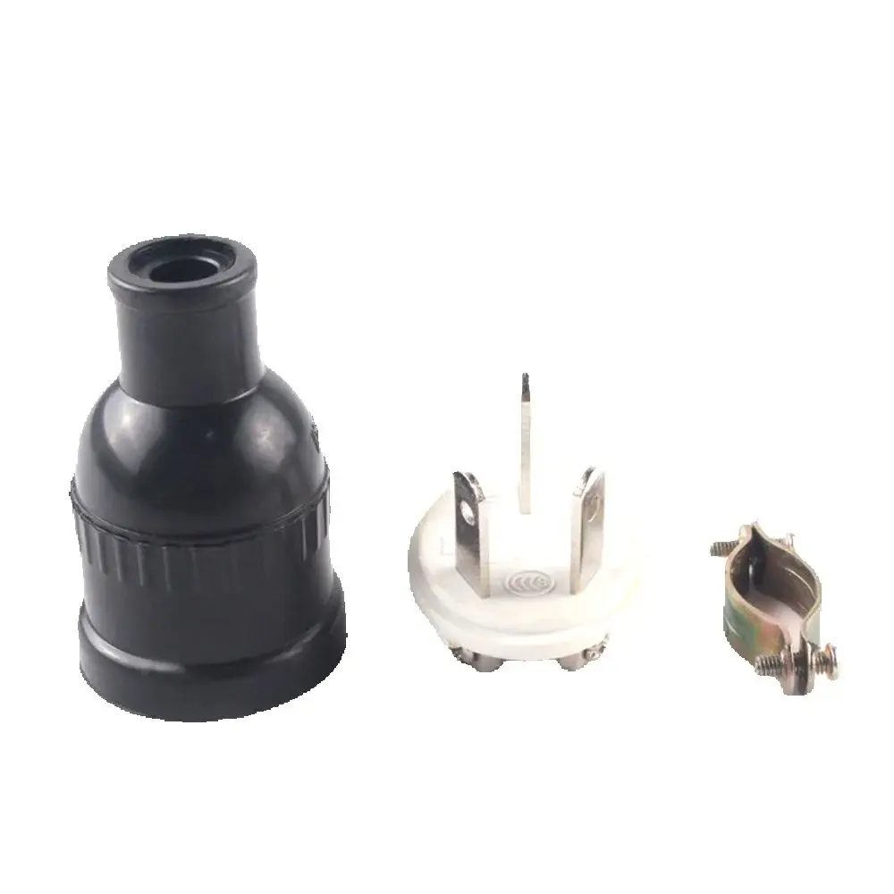 Waterproof Black China Australia 3pin Power Cable Wiring Industry Connector 250V 10A Rubber Trisprong AU Locked Power Plug