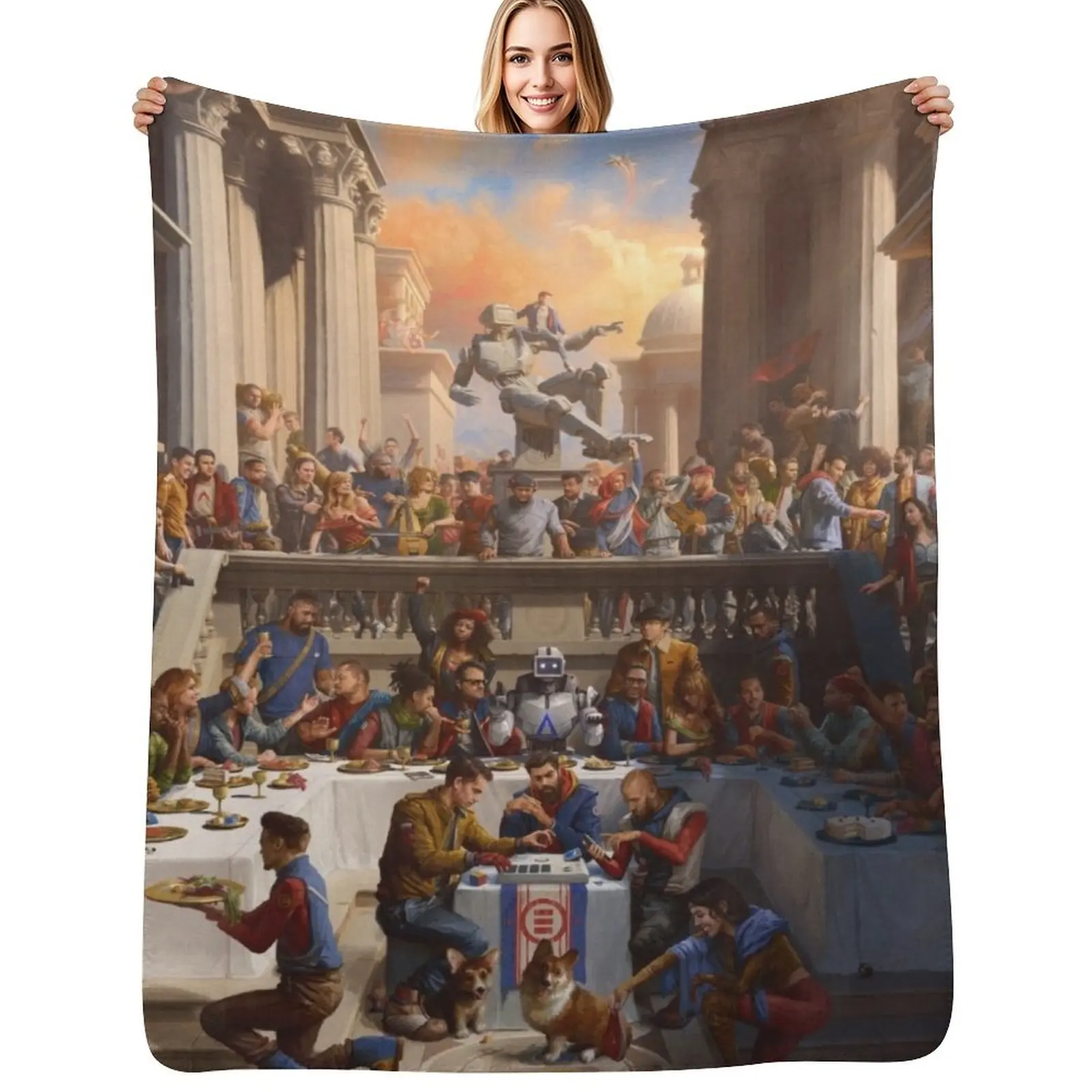 Once upon a time Throw Blanket Color Fast Cozy Throw Blanket