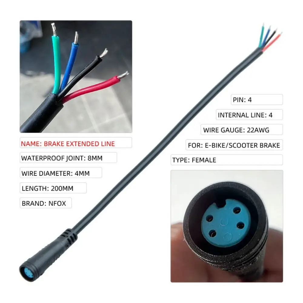 2/3/4/5/6PIN Brake Broken Wire Metal 200mm Extension Sequence Transfer Magnetic Induction Signal Line