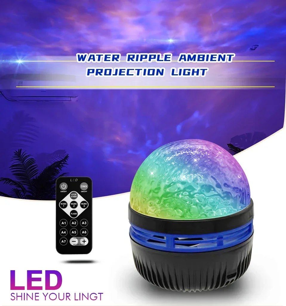 LED Galaxy Projector Licht Meerkleurige Afstandsbediening voor Slaapkamer Decoratie Kerstster Projector Nachtlampje Nieuwjaarscadeau