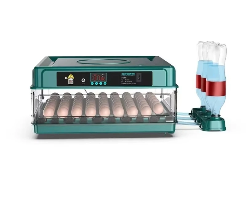 48-Egg Fully Automatic Incubator Hatcher Machine, for Chicken Quail Duck Goose Pigeon 220V 110V 12V Adjustable Voltage
