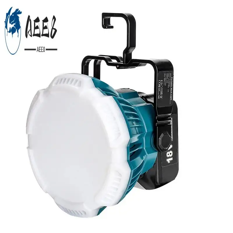 

AEE8-24W 2400LM Светодиодный рабочий фонарь портативный с крючком для батарей 18 В