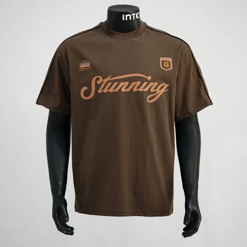 Breathable, comfortable and cool short sleeved T-shirt for men in summer, retro printed trendy loose casual clothes