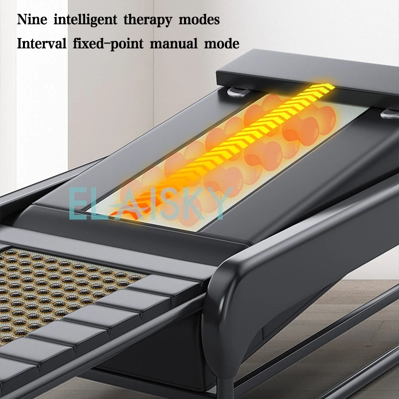Electric Jade Stone Heating Thermal Massage Bed Multifunctional Full Body Warm Physiotherapy 4D Lifting Function Bluetooth Music