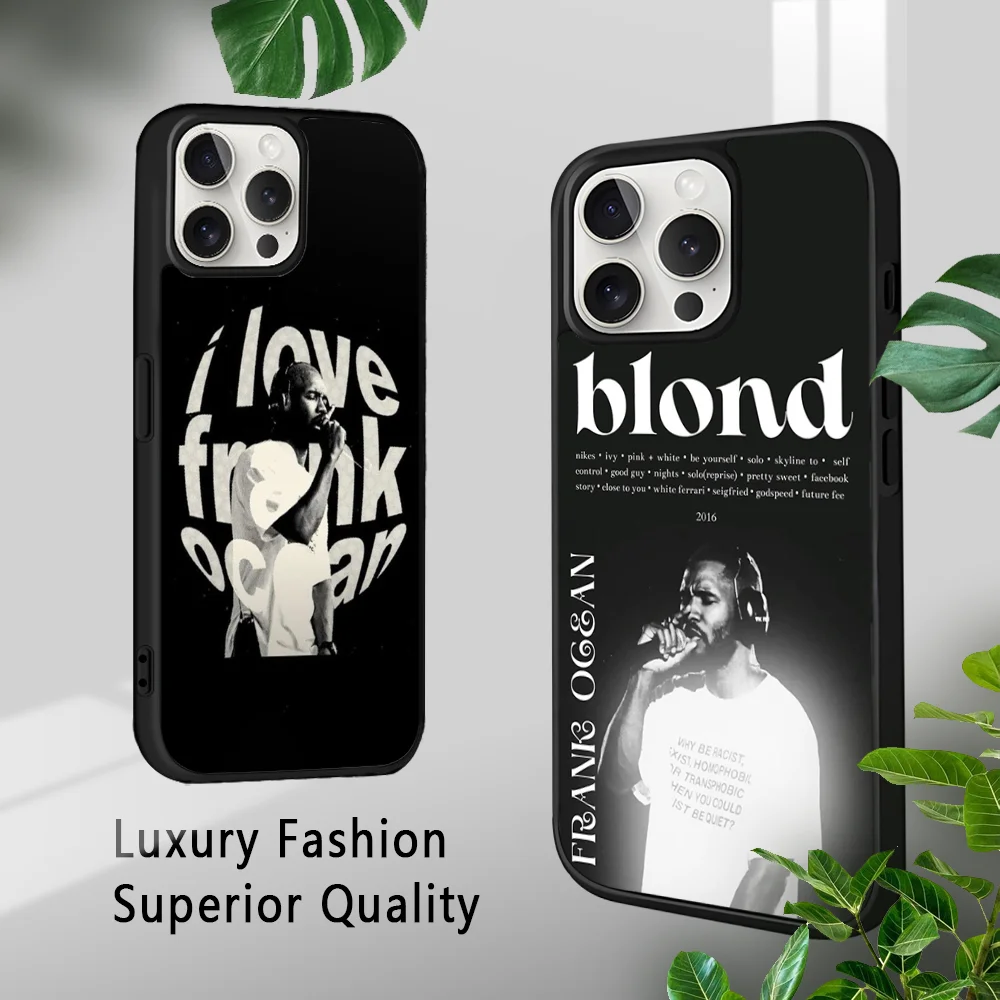 Singer Frank Blonde Oceans Phone Case For iPhone 16 15 14 13 12 11 Pro Xs Max Mini Plus Celulares Hard Funda