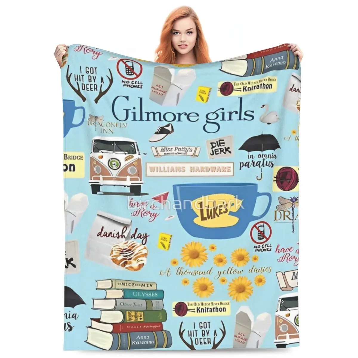 Gilmore Girls Gilmore I Drink Coffee Like Blanket Quality Super Warm Bedding Throws Winter Picnic Couch Bed Novelty Bedspread