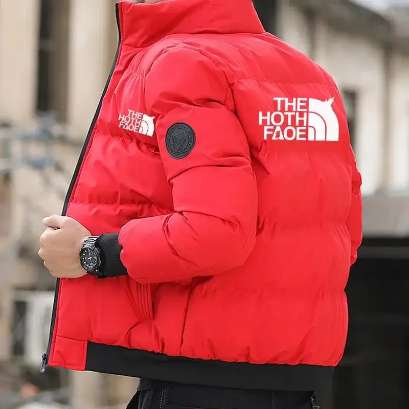 Parka de algodão grosso masculino, jaqueta à prova de vento, jaqueta de inverno quente, tamanho europeu, novo, inverno 2024 jas mannen