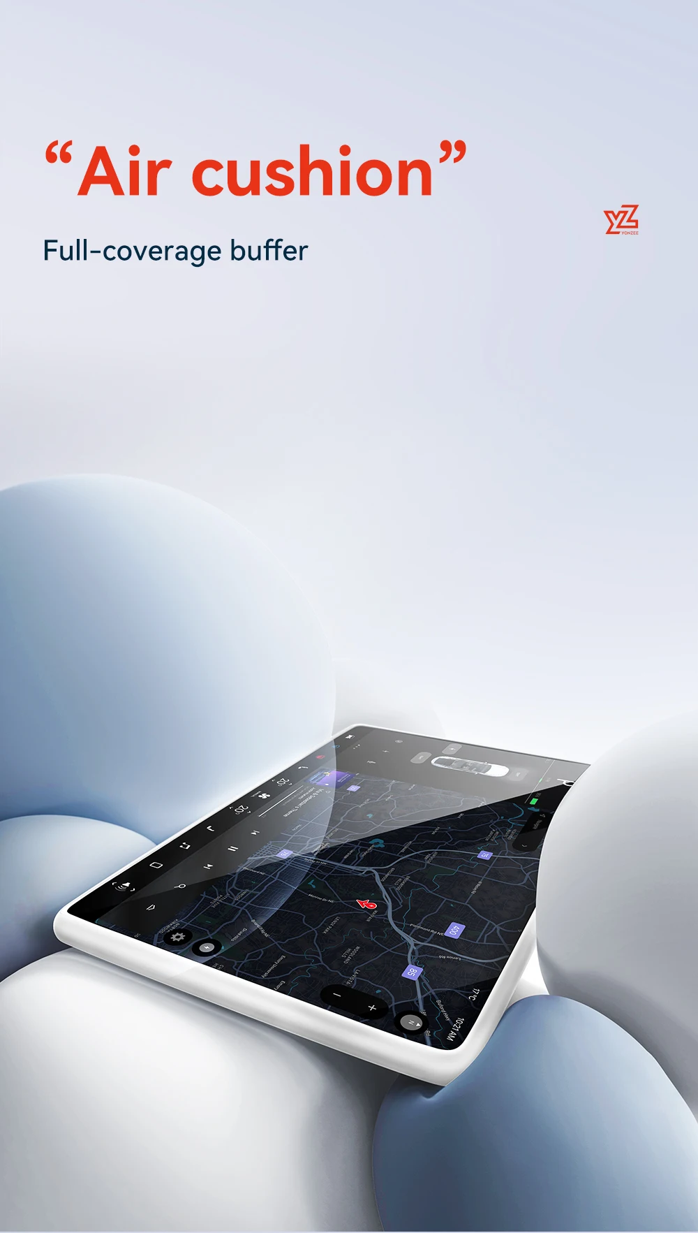 YZ Für Tesla Model 3 Y/YL Highland Juniper 2021-2026 TPU Schutzabdeckung Zentrales Steuerungsdisplay Navigationsbildschirm-Schutzfolie – Detail 12