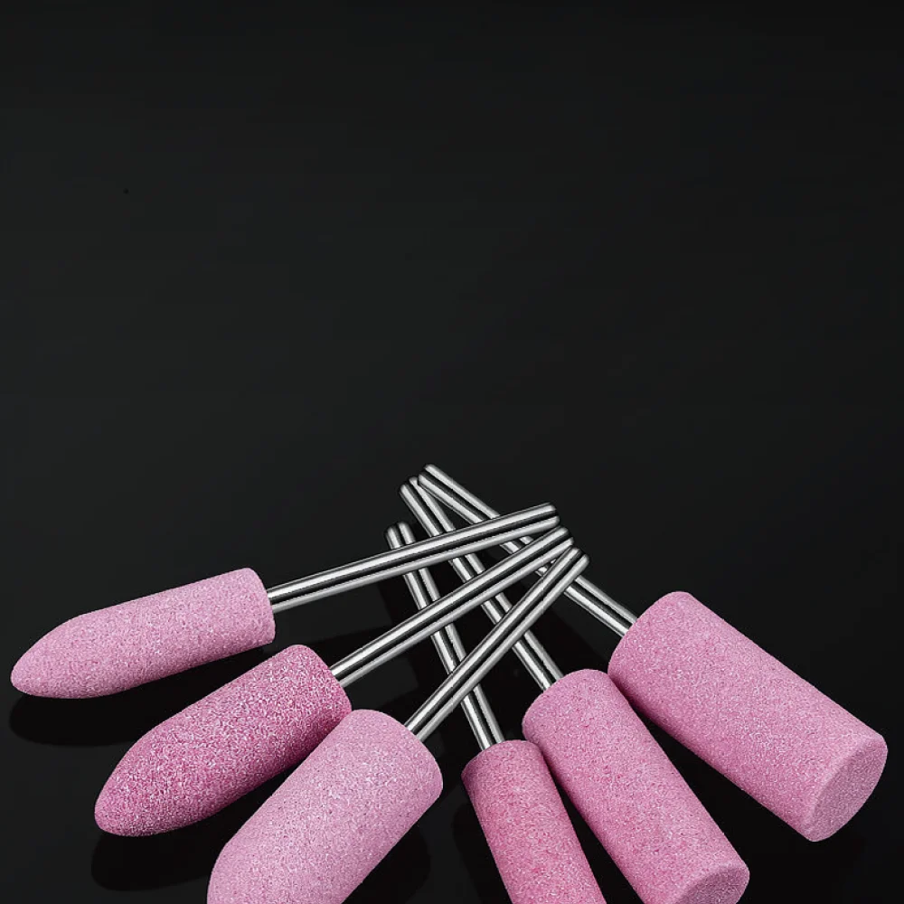 Grinding Head Bits Red Corundum Mounted Point For Metal Jade Polishing Rotary Tool Abrasive Shank Crafting Accessory Kit